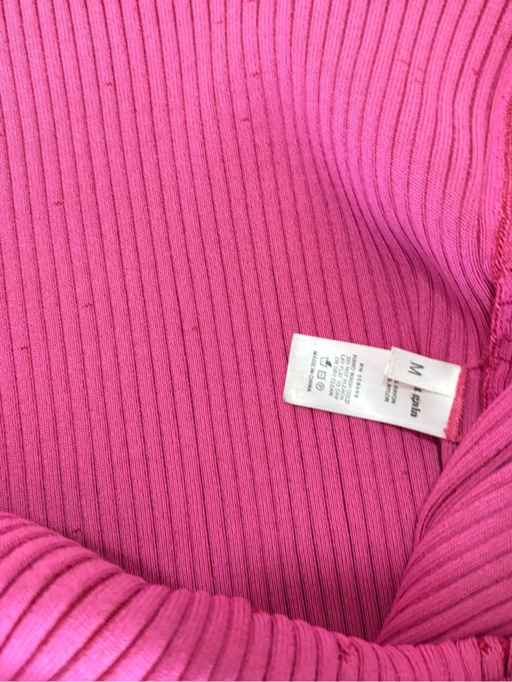 cult gaia liora pink sleeveless ribbed knit Maxi Dress with Tie Detail medium - Picture 9 of 11